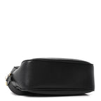 Pebbled Calfskin Small Soho Disco Bag Black