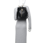 Caviar Quilted Large Chanel 25 Backpack Black