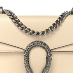 Textured Calfskin Crystal Mini Dionysus Shoulder Bag Mystic White