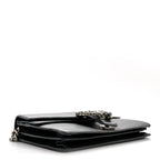 Pebbled Calfskin Small Dionysus Shoulder Bag Black