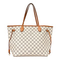 Damier Azur Neo Neverfull MM Rose Ballerine
