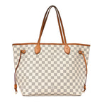 Damier Azur Neo Neverfull MM Rose Ballerine