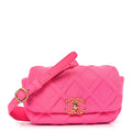 Jersey Quilted Chanel 19 Waist Bag Pink