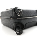 GG Supreme Monogram Gran Turismo Suitcase Black Grey
