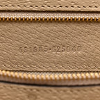 GG Supreme Monogram Textured Dollar Calfskin Web Medium Ophidia Shopping Tote Beige Mystic White Oatmeal
