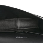 Patent Quilted Jumbo Double Flap Black
