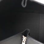 Soft Grained Calfskin Compact Hammock Shoulder Bag Black