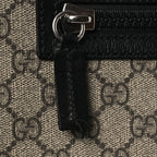 GG Supreme Monogram Flat Messenger Bag Black