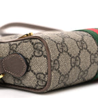 GG Supreme Monogram Web Mini Ophidia Shoulder Bag Brown