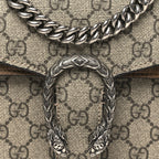 GG Supreme Monogram Mini Dionysus Shoulder Bag Taupe