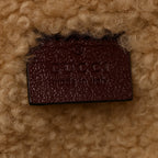 Azalea Calfskin Wool Matelasse Diagonal Small GG Marmont Shoulder Bag Sand Desert