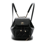 Caviar Quilted Mini Business Affinity Backpack Black