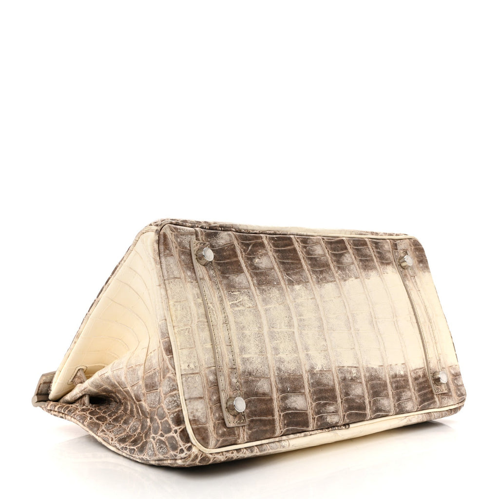 Matte Niloticus Crocodile Himalaya Birkin 30 Blanc