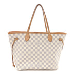 Damier Azur Neo Neverfull MM Rose Ballerine