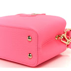 Taurillon Monogram Tuffetage Capucines Mini Fluo Pink