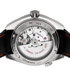 Stainless Steel Calfskin 43mm Seamaster Planet Ocean GMT Co-Axial Chronometer Automatic Watch Black 232.32.44.22.01.002