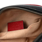Azalea Calfskin Matelasse Diagonal Torchon GG Marmont Belt Bag 75 30 Black Romantic Cerise