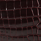 Shiny Porosus Crocodile Birkin 35 Bourgogne