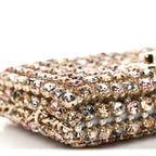 Metal Pearl Minaudiere CC Mini Evening Bag Multicolor