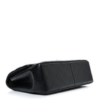 Lambskin Quilted Jumbo Double Flap Black