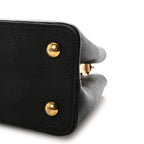 Taurillon Capucines MM Black Beige Red