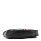 Calfskin Web Stripe Medium Dionysus Hobo Black