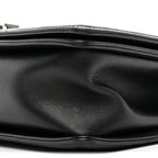 Calfskin Quilted Medium Boy Flap Black