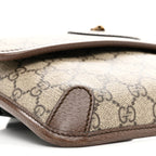 GG Supreme Monogram Neo Vintage Web Belt Bag Brown