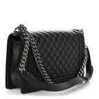 Caviar Quilted New Medium Boy Flap Black