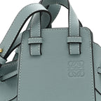 Pebble Grain Calfskin Mini Hammock Shoulder Bag Light Blue