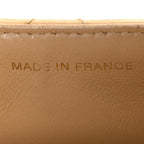 Lambskin Quilted Bekko Resin Mini Square Flap Beige