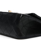 Aged Calfskin Quilted 2.55 Reissue 226 Flap Black