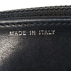 Calfskin Diamond Stitch Wallet On Chain WOC Black