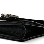 Velvet Skipper Crystal GG Monogram Small Dionysus Shoulder Bag Black Black Diamond