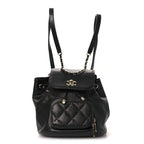 Caviar Quilted Mini Business Affinity Backpack Black