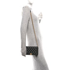 Caviar Quilted Boy Wallet On Chain WOC Black