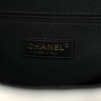 Suede Calfskin Shiny Lambskin Quilted Small Coco Base Shopping Bag Grey Black