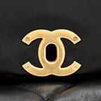 Goatskin Quilted Maxi Chanel 19 Flap Black