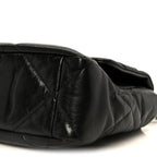 Goatskin Quilted Large Chanel 19 Flap Black