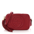 Pebbled Calfskin Small Soho Disco Bag Tabasco Red