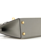 Madame Calfskin Mini Kelly Sellier 20 Gris Meyer