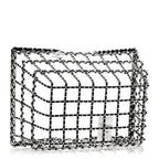 Brass Calfskin Large Grocery By Chanel Shopping Basket Silver