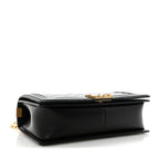 Lambskin Quilted New Medium Boy Flap Black