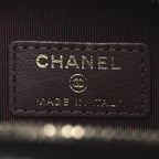 Caviar Quilted Phone Holder Wallet On Chain WOC Black