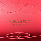 Lambskin Chevron Quilted Jumbo Double Flap Pink