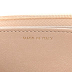 Pearly Lambskin Quilted Charms Wallet On Chain WOC Beige