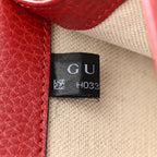Dollar Calfskin Enamel Dionysus Shoulder Bag Hibiscus Red Electric Blue