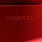 Caviar Quilted Mini Chanel 25 Handbag Dark Red