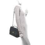 Caviar Quilted Large Business Affinity Flap Black