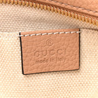 Pebbled Calfskin Small Soho Disco Bag Camelia